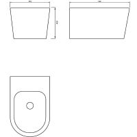 Товар: Биде beWash Albano 36205001 подвесное Белое - фото 3 Биде beWash Albano 36205001 подвесное Белое — фото 3, Биде