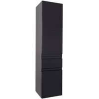 Шкаф пенал Jacob Delafon Madeleine 35 EB2069D-J52 R подвесной Черный глянец — фото 1, Пеналы для ванной комнаты