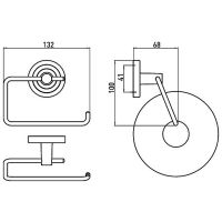 Держатель туалетной бумаги Emco Polo Хром арт-0700 001 02 — фото 3, Держатели туалетной бумаги