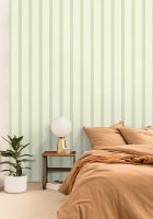 Обои Caselio Danae 103667070 Винил на флизелине (53*10,05) Зеленый, Полоса — фото 2, Обои для стен