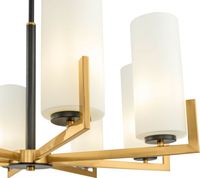 Люстра Maytoni Modern Fortano Белая Латунь арт-MOD089PL-08BS — фото 3, Люстры