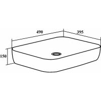 Раковина-чаша Runo Cuatro 49 00-00001365 Белая — фото 5, Раковины накладные