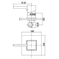 Товар: Смеситель для душа Kaiser Quadris 25017 Хром - фото 2 Смеситель для душа Kaiser Quadris 25017 Хром — фото 2, Смесители