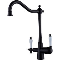 Смеситель для кухни Kaiser Vincent 31844-2 Черный мрамор — фото 1, Смесители