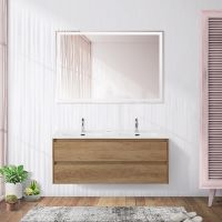 Тумба под раковину BelBagno Kraft 120 KRAFT-1200-2C-SO-2-RNN подвесная Rovere Nebrasca Nature — фото 11, Тумбы под раковину