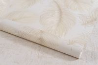 Обои Артекс Dieter Lange Avenue 10668-03 Винил на флизелине (1,06*10,05) Бежевый, Перья — фото 2, Обои для стен