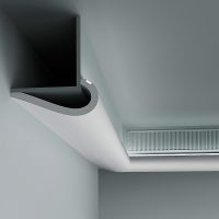 Карниз гибкий Европласт 1.50.710 2000x100x250 мм арт-1.50.710 (гибкий) — фото 2, Карнизы