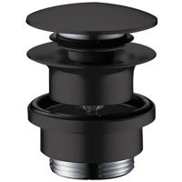 Донный клапан Hansgrohe 50100670 click-clack Черный матовый — фото 1, Донные клапаны