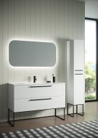 Товар: Тумба с раковиной SanVit Сити 100 ksity100 в цвете Ral подвесная Белая глянцевая - фото 3 Тумба с раковиной SanVit Сити 100 ksity100 в цвете Ral подвесная Белая глянцевая — фото 3, Тумбы с раковиной