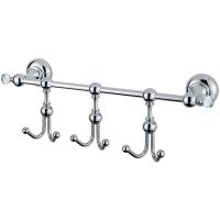 Вешалка для полотенец Cezares Aphrodite APHRODITE-THK-01-Sw Хром с кристаллами Swarovski — фото 1, Крючки для полотенец