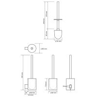 Товар: Ершик для унитаза Bemeta Organic Black 167113060 Черный матовый - фото 2 Ершик для унитаза Bemeta Organic Black 167113060 Черный матовый — фото 2, Ершики для унитаза