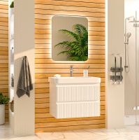 Товар: Тумба с раковиной Brevita Victory 70 УТ000015994 подвесная Белая матовая - фото 5 Тумба с раковиной Brevita Victory 70 УТ000015994 подвесная Белая матовая — фото 5, Мебель для ванной