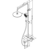 Душевая система AM.PM X-Joy F0785A500 с термостатом Хром — фото 19, Душевое оборудование. Душевая программа