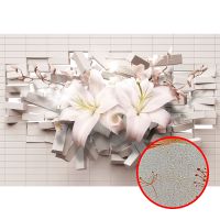 Товар: Фреска Ortograf 3D 33208 Фактура бархат золото FX-G Флизелин (3,9*2,7) Белый/Розовый, Кирпич/Цветы/Абстракция арт-33208 (бархат золото FX-G) - фото 1 Фреска Ortograf 3D 33208 Фактура бархат золото FX-G Флизелин (3,9*2,7) Белый/Розовый, Кирпич/Цветы/Абстракция арт-33208 (бархат золото FX-G) — фото 1, Фрески