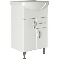 Тумба под раковину Mixline Комфорт 52 525505 Белая — фото 1, Тумбы под раковину