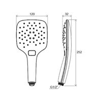 Товар: Ручной душ Ravak Air 1 959.10 X07P351 Хром - фото 3 Ручной душ Ravak Air 1 959.10 X07P351 Хром — фото 3, Лейки для душа