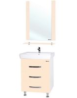 Товар: Зеркало Bellezza Рокко 70 4613711030073 с полкой Бежевое - фото 2 Зеркало Bellezza Рокко 70 4613711030073 с полкой Бежевое — фото 2, Мебель для ванной