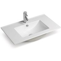 Раковина SantiLine 101 SL-2102 (100) Белая — фото 1, Раковины встраиваемые сверху