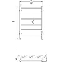Товар: Электрический полотенцесушитель Laris Феличия ЧК6 400х600 L 73207587 Белый муар - фото 10 Электрический полотенцесушитель Laris Феличия ЧК6 400х600 L 73207587 Белый муар — фото 10, Электрические полотенцесушители
