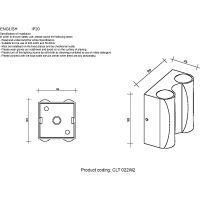 Настенный светильник Crystal Lux CLT 022W2 BL 4000K Черный — фото 3, Светильники