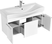 Тумба под раковину Aquaton Беверли 100 1A236701BV010 подвесная Белый глянец — фото 3, Тумбы под раковину