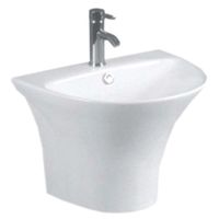 Раковина CeramaLux 57 NB165 Белая — фото 1, Мини-раковины