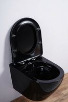 Унитаз Esbano Azalea ESUPAZALB подвесной Черный глянцевый с сиденьем Микролифт — фото 8, Унитазы