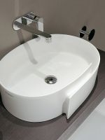 Товар: Раковина-чаша Flaminia Roll 56 RL56L Белая - фото 2 Раковина-чаша Flaminia Roll 56 RL56L Белая — фото 2, Раковины