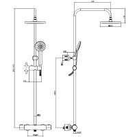 Товар: Душевая система Paffoni Birillo ZCOL643CR с термостатом Хром - фото 5 Душевая система Paffoni Birillo ZCOL643CR с термостатом Хром — фото 5, Душевое оборудование. Душевая программа