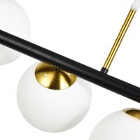 Люстра Artelamp Alcor A2224SP-8BK Белая Черная Медь — фото 2, Люстры