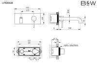Товар: Смеситель для раковины Black&White Universe U7620GM 7620U Gun Metal - фото 4 Смеситель для раковины Black&White Universe U7620GM 7620U Gun Metal — фото 4, Смесители