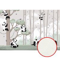 Фреска детская Ortograf Для самых маленьких 33699 Фактура флок FLK Флизелин (4*2,7) Серый, Животные/Деревья — фото 1, Фрески