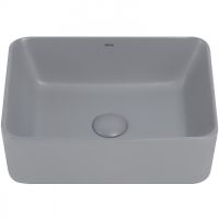 Раковина-чаша Abber Rechteck 40 AC2213MG Серая матовая — фото 2, Раковины накладные