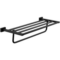 Полка для полотенец Belz B903 B90324 Черная матовая — фото 1, Полки для полотенец