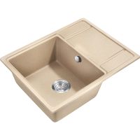 Кухонная мойка Milacio Navarra 65 Cuarzo MC.77064 Бежевая — фото 1, Кухонные мойки