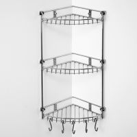 Полка корзина WasserKRAFT угловая Хром арт-K-1233 — фото 2, Полки для ванной и душа