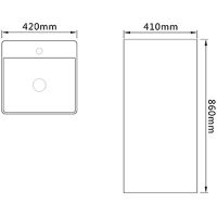 Товар: Раковина SantiLine 42 SL-4005MB Черная матовая - фото 4 Раковина SantiLine 42 SL-4005MB Черная матовая — фото 4, Раковины