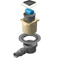 Душевой трап Pestan Confluo Standard 13000123 с решеткой Золото глянец / под плитку — фото 1, Трапы для душа