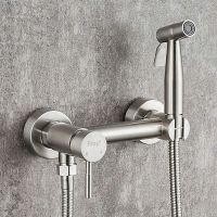 Гигиенический душ со смесителем Frap F7503-5 Сатин — фото 1, Гигиенические души