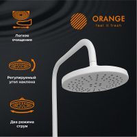 Товар: Душевая система Orange Aristo M19-932w Белая - фото 11 Душевая система Orange Aristo M19-932w Белая — фото 11, Душевые стойки