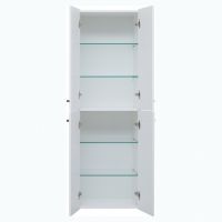 Шкаф пенал Dreja 50 77.0301W подвесной Белый глянец — фото 6, Мебель для ванной