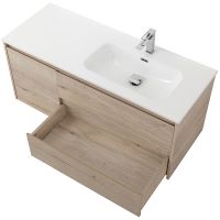 Тумба под раковину BelBagno Kraft 100 R KRAFT-1000-2C-1A-SO-RGB-R подвесная Rovere Galifax Bianco — фото 3, Тумбы под раковину