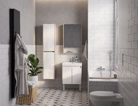 Товар: Тумба под раковину Aquaton Сканди Doors 55 1A278801SDB20 Белый глянец, Дуб верона - фото 8 Тумба под раковину Aquaton Сканди Doors 55 1A278801SDB20 Белый глянец, Дуб верона — фото 8, Мебель для ванной