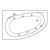 Товар: Акриловая ванна Excellent Kameleon 170x110 L WAEX.KML17.SOFT.CR с гидромассажем - фото 5 Акриловая ванна Excellent Kameleon 170x110 L WAEX.KML17.SOFT.CR с гидромассажем — фото 5, Ванны