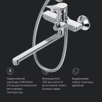 Душевая система AM.PM X-Joy F40885A94 Хром — фото 9, Душевые стойки