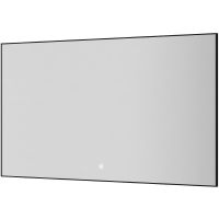 Зеркало Boheme Modern 120x70 543-120-B с подсветкой Черное с сенсорным выключателем и подогревом — фото 1, Мебель для ванной