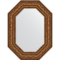 Зеркало Evoform Polygon 80х60 BY 7257 в багетной раме - Виньетка состаренная бронза 109 мм — фото 1, Мебель для ванной