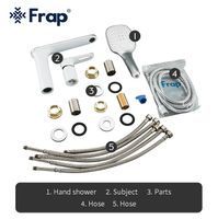 Смеситель на борт ванны Frap H49 F1149 Белый Хром — фото 8, Смесители на борт ванны