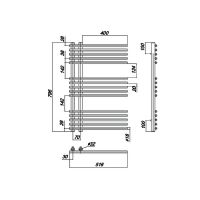 Водяной полотенцесушитель Ravak Style 50х80 X04000083671 Хром — фото 4, Водяные полотенцесушители