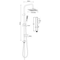 Товар: Душевая система Agger Fresh S001cr Хром - фото 6 Душевая система Agger Fresh S001cr Хром — фото 6, Душевые стойки
